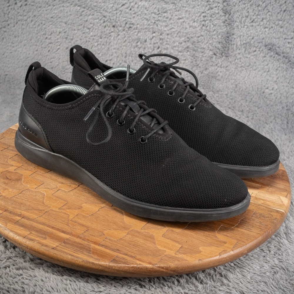 Cole Haan Grand Plus Essex Distance Knit Oxford Black Men's Shoes Size 11.5 M